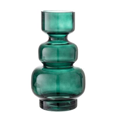 Vases - Johnson Vase, Green, Glass - BLOOMINGVILLE MULTIBRAND HOUSE
