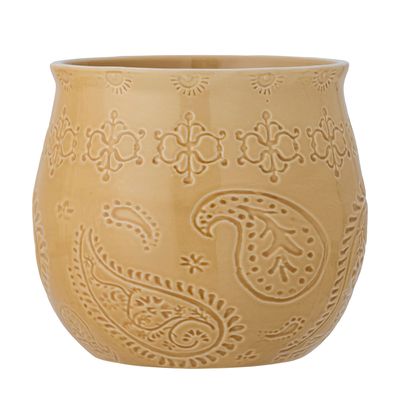Pots de fleurs - Rani Pot de fleurs, Jaune, Grès - BLOOMINGVILLE MULTIBRAND HOUSE