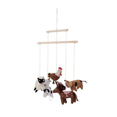 Decorative objects - Gunni Mobile, Brown, Cotton - BLOOMINGVILLE MINI