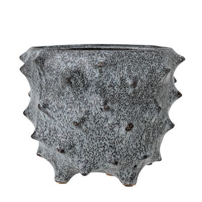 Flower pots - Ademir Flowerpot, Blue, Stoneware - CREATIVE COLLECTION