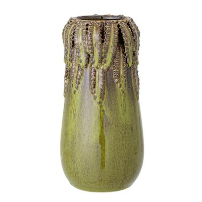 Vases - Eloi Vase, Green, Stoneware - CREATIVE COLLECTION