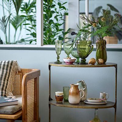 Vases - Eloi Vase, Green, Stoneware  - CREATIVE COLLECTION