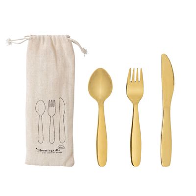 Couverts & ustensiles de cuisine - Ally Couverts, Or, Acier inoxydable Set of 3 - BLOOMINGVILLE MINI