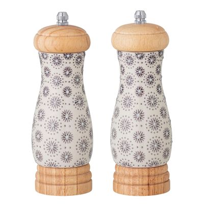 Couverts & ustensiles de cuisine - Elsa Salt & Pepper Mill, Gris, Grès Set - BLOOMINGVILLE MULTIBRAND HOUSE