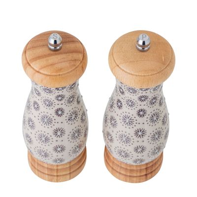 Couverts & ustensiles de cuisine - Elsa Salt & Pepper Mill, Gris, Grès Set - BLOOMINGVILLE MULTIBRAND HOUSE