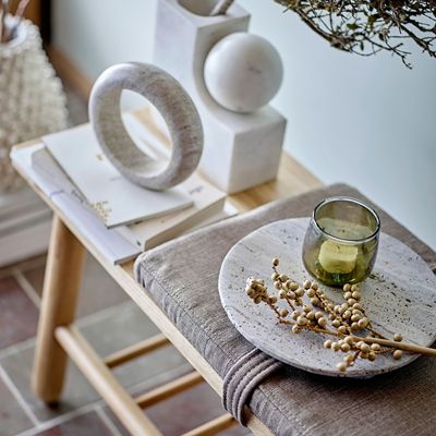 Bougeoirs et photophores  - Abbelin Bougeoir, Blanc, Marbre  - BLOOMINGVILLE MULTIBRAND HOUSE