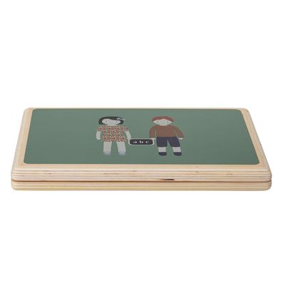 Jouets enfants - Dac Ordinateur en jouet avec tableau noir, Nature, Contre-plaqué - BLOOMINGVILLE MINI
