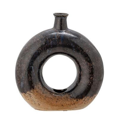 Vases - Baldvin Vase déco, Marron, Grès - BLOOMINGVILLE MULTIBRAND HOUSE