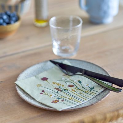 Napkins - Paige Napkin, Nature, FSC® Mix, Papier Pack of 20 - BLOOMINGVILLE MULTIBRAND HOUSE