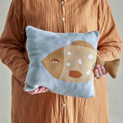 Coussins - Larle Coussin, Blue, Coton OEKO-TEX®  - BLOOMINGVILLE MINI