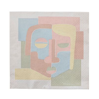 Serviettes - Peto Serviette, Rose, FSC® Mix, Papier Pack of 20 - BLOOMINGVILLE MULTIBRAND HOUSE