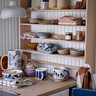 Bowls - Cloe Bowl, Blue, Stoneware Set of 2 - CREATIVE COLLECTION