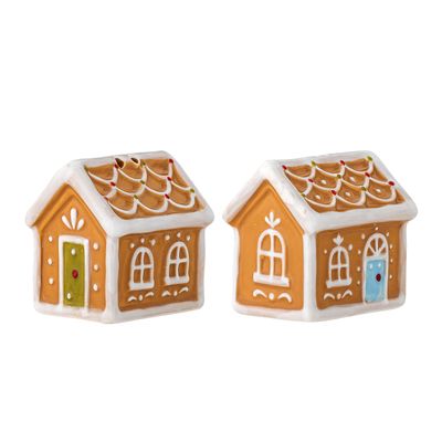 Couverts & ustensiles de cuisine - Ginnie Ensemble de sel et poivre, Marron, Céramique Set of 2 - BLOOMINGVILLE MULTIBRAND HOUSE