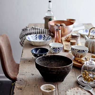 Bols - Camellia Bol, Blue, Porcelaine  - CREATIVE COLLECTION