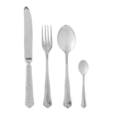 Kitchen utensils - Tilly Cutlery, Silver, Stainless Steel Set of 4 - CREATIVE COLLECTION