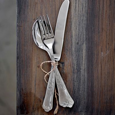 Kitchen utensils - Tilly Cutlery, Silver, Stainless Steel Set of 4 - CREATIVE COLLECTION