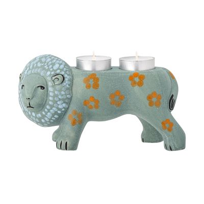 Candlesticks and candle holders - Leander Votive, Blue, Stoneware  - BLOOMINGVILLE MULTIBRAND HOUSE