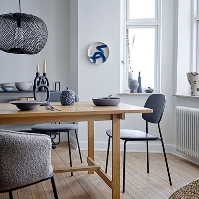 Bougeoirs et photophores  - Ramina Bougeoir, Noir, Polyrésine  - BLOOMINGVILLE MULTIBRAND HOUSE