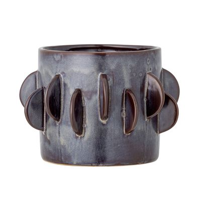 Flower pots - Roza Flowerpot, Grey, Stoneware - BLOOMINGVILLE MULTIBRAND HOUSE