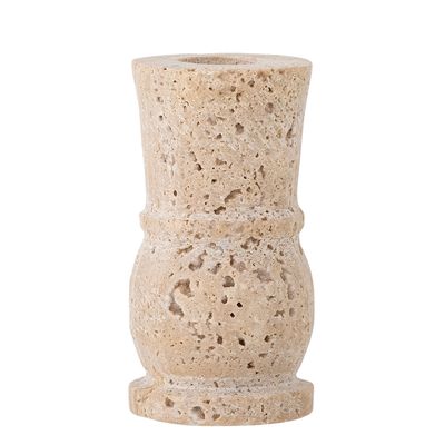 Bougeoirs et photophores - Ilise Bougeoir, Nature, Travertin - BLOOMINGVILLE MULTIBRAND HOUSE