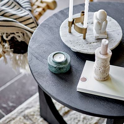 Bougeoirs et photophores  - Ilise Bougeoir, Nature, Travertin  - BLOOMINGVILLE MULTIBRAND HOUSE