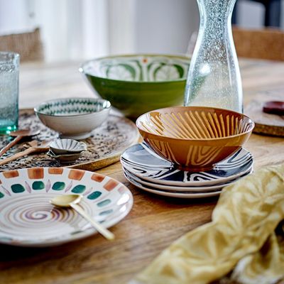 Assiettes au quotidien - Shama Assiette, Blue, Grès  - BLOOMINGVILLE MULTIBRAND HOUSE