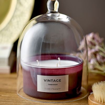 Bougies - VINTAGE - Cedarwood Bougie parfumée, Violet, Cire naturelle  - ILLUME X BLOOMINGVILLE