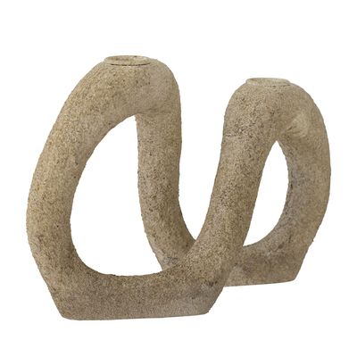Candlesticks and candle holders - Dacian Candle Holder, Nature, Resin  - BLOOMINGVILLE MULTIBRAND HOUSE