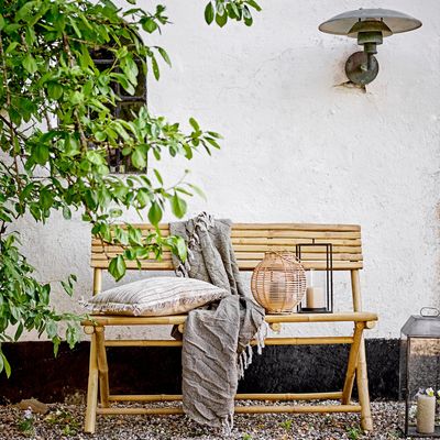 Lampes de table extérieures - Udoon Lanterne avec verre, Noir, Métal  - BLOOMINGVILLE MULTIBRAND HOUSE