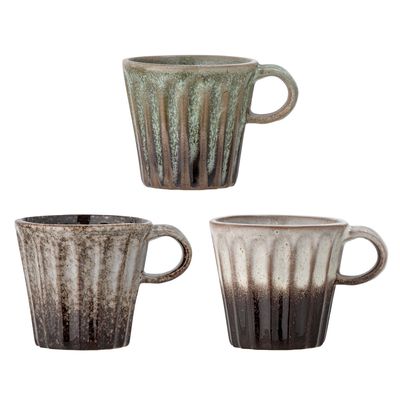 Tasses et mugs - Elana Mug, Marron, Grès Set of 3 - BLOOMINGVILLE MULTIBRAND HOUSE