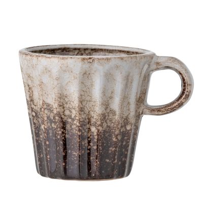 Mugs - Elana Mug, Brown, Stoneware Set of 3 - BLOOMINGVILLE MULTIBRAND HOUSE