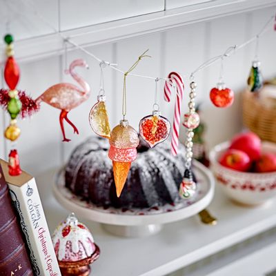 Plateaux - Jolly Plateau à gâteau, Rouge, Grès  - BLOOMINGVILLE MULTIBRAND HOUSE