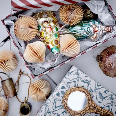 Boîtes de rangement  - Mariann Boîte avec couvercle, Verte, Papier Recyclé Set of 2 - BLOOMINGVILLE MULTIBRAND HOUSE