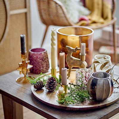 Bougeoirs et photophores  - Kanga Bougeoir, Nature, Mango  - BLOOMINGVILLE MULTIBRAND HOUSE