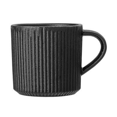 Mugs - Neri Mug, Black, Stoneware  - BLOOMINGVILLE