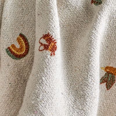 Plaids - Agnes Plaid, Nature, Coton recyclé  - BLOOMINGVILLE MINI