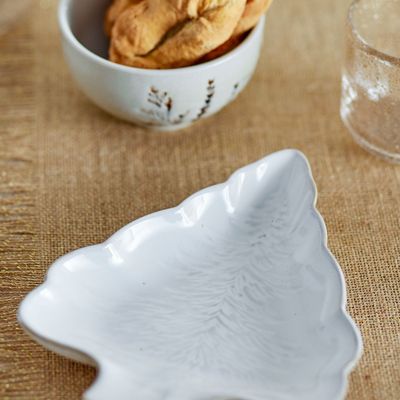 Kitchen utensils - Winter Serving Plate, Nature, Stoneware  - BLOOMINGVILLE MULTIBRAND HOUSE