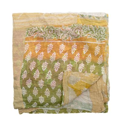 Plaids - Sari Quilt, Jaune, Coton recyclé - BLOOMINGVILLE MULTIBRAND HOUSE