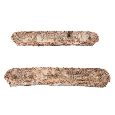 Trays - Pepe Tray, Brown, Birch Set of 2 - BLOOMINGVILLE MULTIBRAND HOUSE