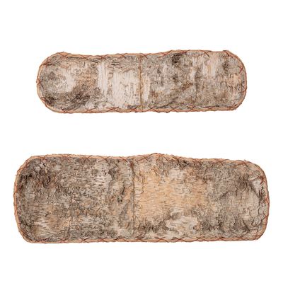 Trays - Pepe Tray, Brown, Birch Set of 2 - BLOOMINGVILLE MULTIBRAND HOUSE