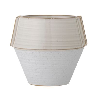 Pots de fleurs - Zaki Pot de fleurs, Blanc, Grès - BLOOMINGVILLE MULTIBRAND HOUSE