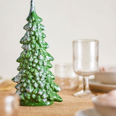 Decorative objects - Flicka Deco w/Light, Green, Stoneware  - BLOOMINGVILLE MULTIBRAND HOUSE