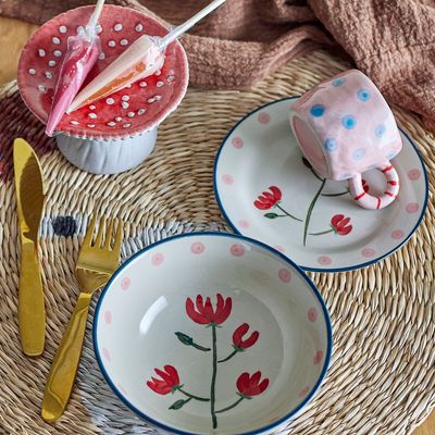 Bols - Ninette Bol, Rouge, Grès  - BLOOMINGVILLE MINI