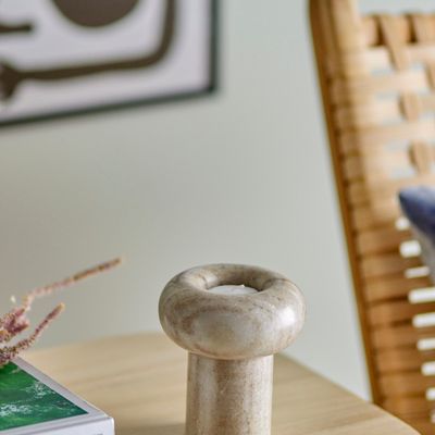Candlesticks and candle holders - Isabea Votive, Nature, Marble  - BLOOMINGVILLE MULTIBRAND HOUSE