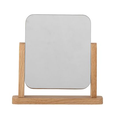 Mirrors - Isle Table Mirror, Nature, Rubberwood  - BLOOMINGVILLE MULTIBRAND HOUSE