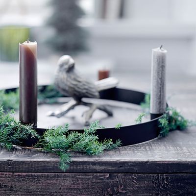 Candlesticks and candle holders - Kwelu Advent Candle Holder, Black, Metal  - BLOOMINGVILLE MULTIBRAND HOUSE