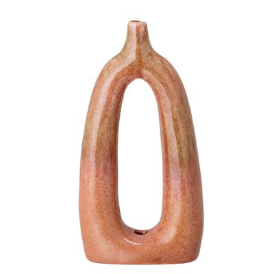 Vases - Baldrian Deco Vase, Orange, Stoneware  - BLOOMINGVILLE MULTIBRAND HOUSE