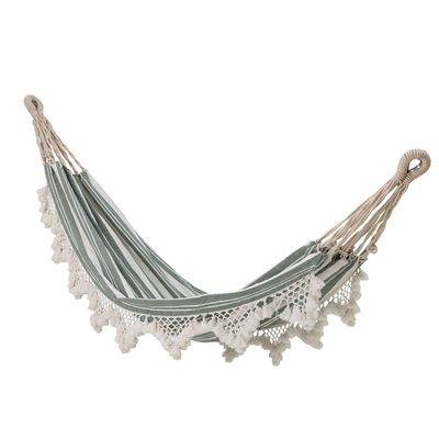 Outdoor decorative accessories - Cruz Hammock, Green, Cotton - BLOOMINGVILLE MULTIBRAND HOUSE
