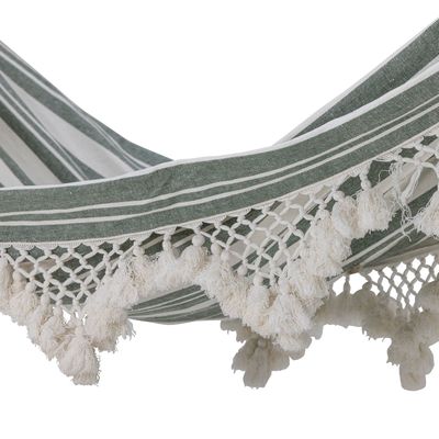 Outdoor decorative accessories - Cruz Hammock, Green, Cotton  - BLOOMINGVILLE MULTIBRAND HOUSE