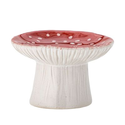 Bowls - Sophine Pedestal Bowl, Red, Stoneware  - BLOOMINGVILLE MINI